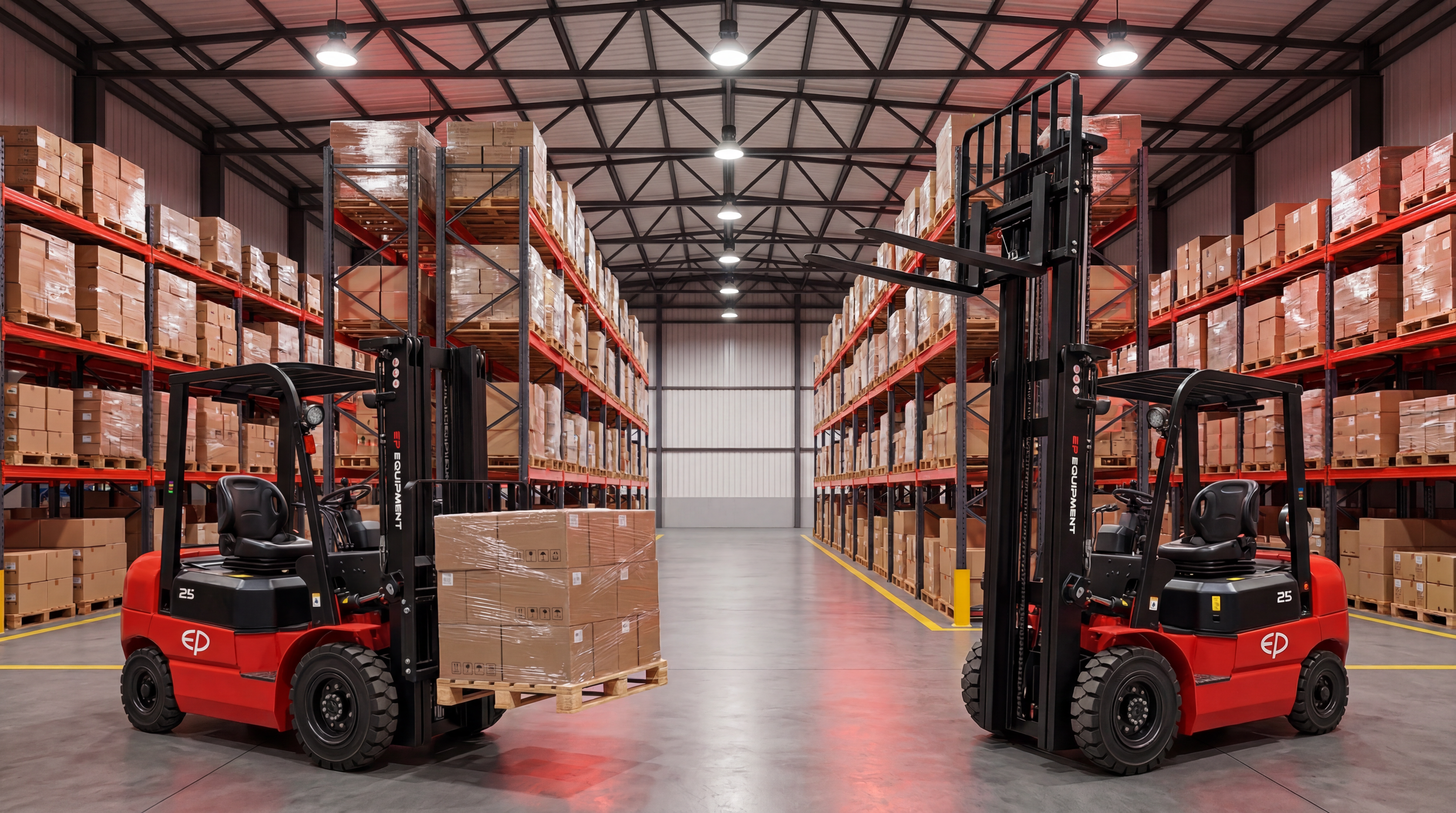 Montacargas GP en acción