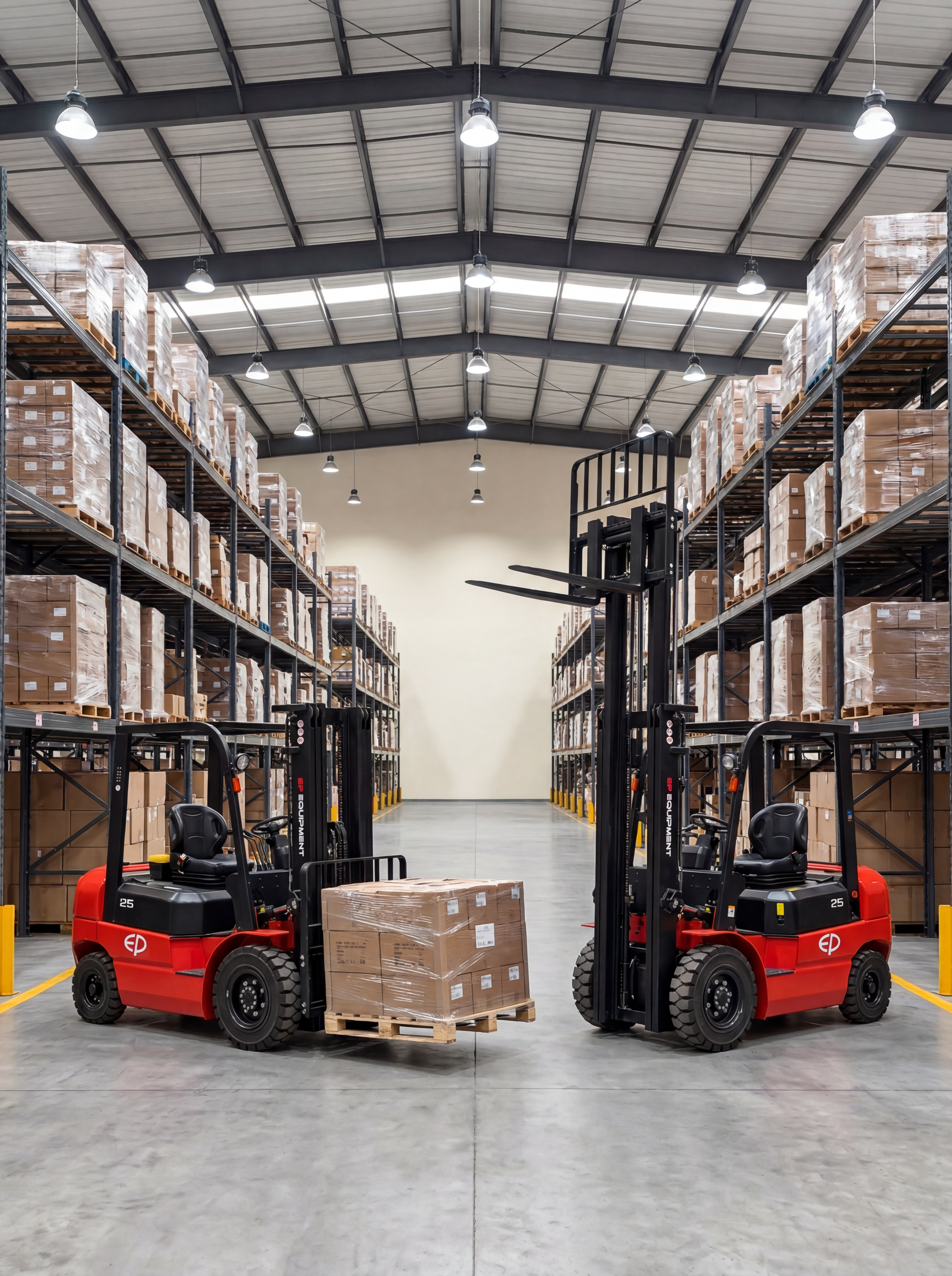 Flota Montacargas GP en almacén